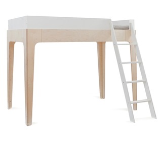 Perch Loft Bed White/Birch - Oeuf NYC